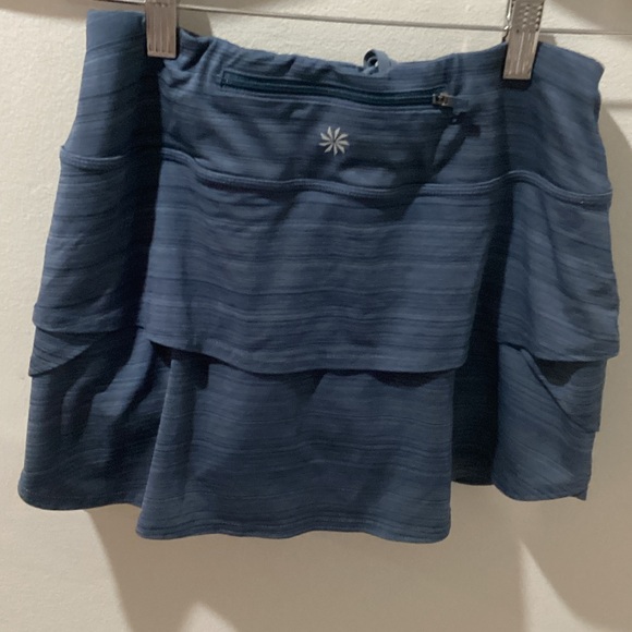 Athleta Navy Tiered Mini Skirt - Picture 5 of 7